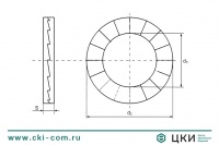 Шайба клиновая INFIX (DIN 25201)