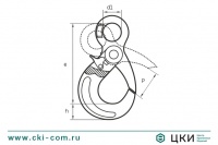 Крюк с принудительным закрыванием VK