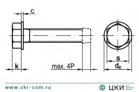 Винт DIN 7500 D резьбовыдавливающий