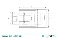 Зажим троса М 8424