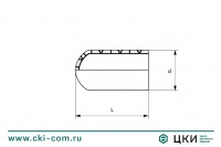 Заглушка наружная круглая