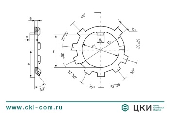 Шайба стопорная многолапчатая DIN 70952
