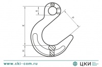 Крюк литейный VALK