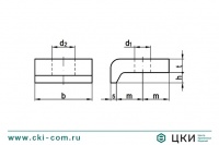 Пластина зажимная для труб DIN 3568