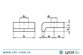 Пластина зажимная для труб DIN 3568