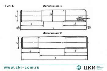 Шпилька для фланцевых соединений ГОСТ 9066-75