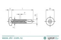 Саморез антивандальный DIN 7504-M