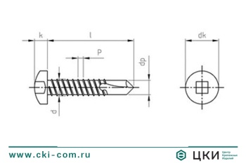Саморез антивандальный DIN 7504-M
