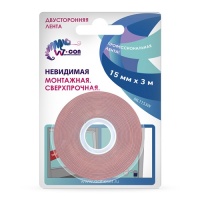 Скотч двусторонний 15мм*3м W-CON