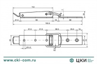 Замок-стяжка 193мм ц. (2.00.00)