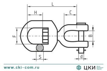 Вертлюг петля-вилка (LESH)