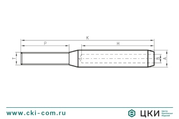 Обжимной наконечник троса STTT-R резьбовой