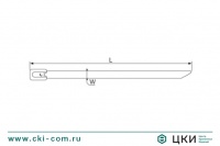 Стяжка крепежная под двойной обхват стальная нержавеющая