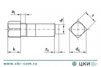 Винт DIN 479 установочный с квадратной головой