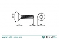 Cаморез по металлу тупоконечный ISO 14586 F
