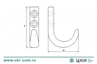 Крючок для одежды М 8399