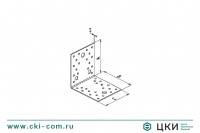 Пластина угловая с отверстиями разного диаметра