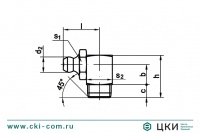 Пресс-масленка (~DIN 71412) под углом в 90°