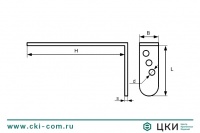 Пластина перфорированная угловая окрашенная