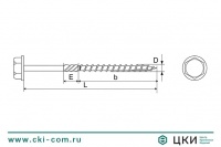 Саморез конструкционный INFIX с шестигранной головкой