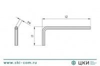 Ключ Г-образный art.9118