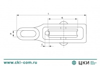 Блок с проушиной одинарный