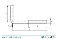 Винт с L-образным крючком
