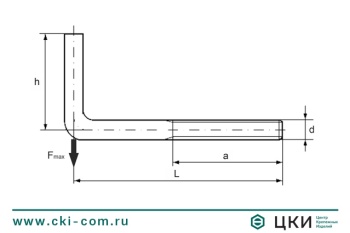 Винт с L-образным крючком