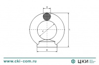 Рым-гайка DIN 582