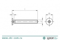 Винты антивандальные (безопасные) с потайной головкой 9113, ~DIN7991
