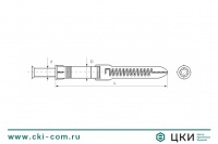 Дюбель фасадный Fischer FUR T с потайным шурупом