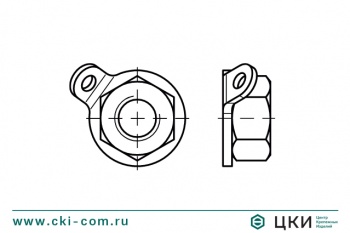 Гайка со стопорной лапкой ART.88153 М10, нерж. сталь A2