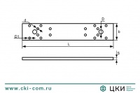 Пластина перфорированная прямая