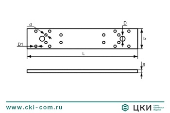 Пластина перфорированная прямая