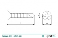 Саморез оконный сверлоконечный