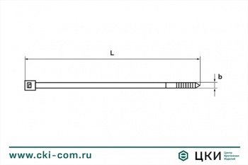 Стяжка кабельная черная UV-стойкая