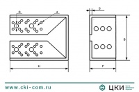 Опора бруса (закрытая)