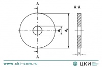Шайба увеличенная DIN 1052