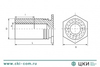 Втулка запрессовочная глухая BSO