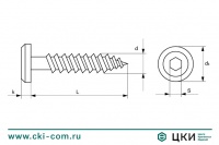 Шуруп мебельный
