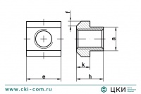 Гайка для Т-образных пазов DIN 508