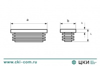 Заглушка овальная
