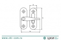 Щеколда дверная М 8181