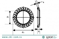 Шайба контактная art.88129 рифленая