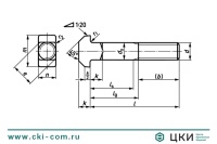 Болт DIN 186