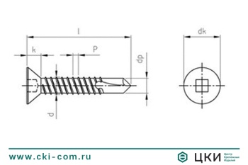 Саморез антивандальный DIN 7504-O