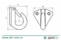 Крючок закрытый М 8375