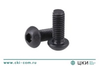 Винт ISO 7380-1 с полукруглой головкой и шестигранным углублением