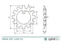 Шайба стопорная многолапчатая DIN 5406