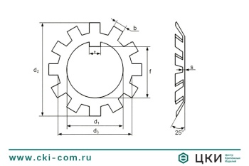 Шайба стопорная многолапчатая DIN 5406
